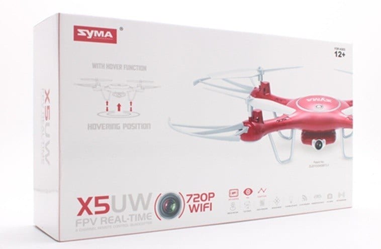 Syma X5UW (kamera WiFi FPV 1MP, 2.4GHz, zawis, zasięg do 70m, planowanie trasy, 32cm) - Czerwony - 9