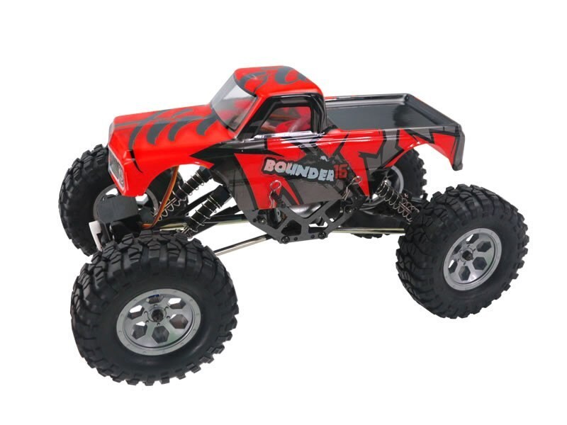 Mini Rock Crawler 1:16 4WD 2.4GHz 4CH RTR - czerwony - 1