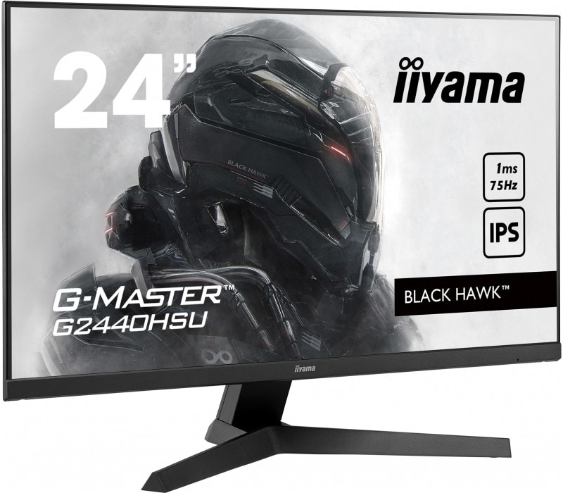 Monitor iiyama G-Master G2440HSU-B1 24" IPS, 1ms, 75Hz, FreeSync, HDMI, DisplayPort - 3