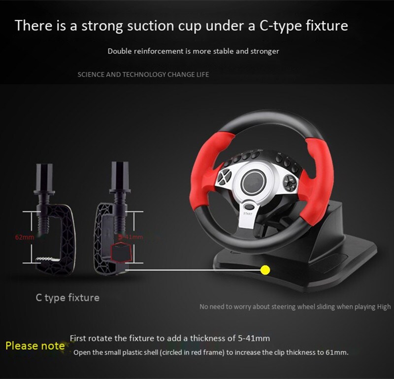 Buy 900 Degree Racing Games Steering Wheel Computer Learning Car