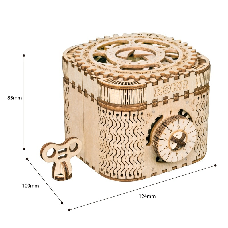 123Pcs Puzzle DIY 3D Wooden Treasure Box Robotime - 6