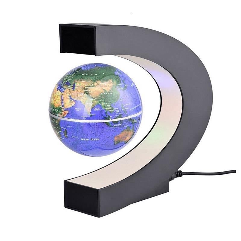 2021 loatingx Magnetic Levitation Globe LED World Map Electronic Antigravity Lamp Novelty Ball Light Home Decoration Bir - 4