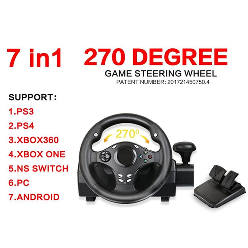 Buy 270 Degree Racing Gamepad Steering Wheel Vibration Joysticks For