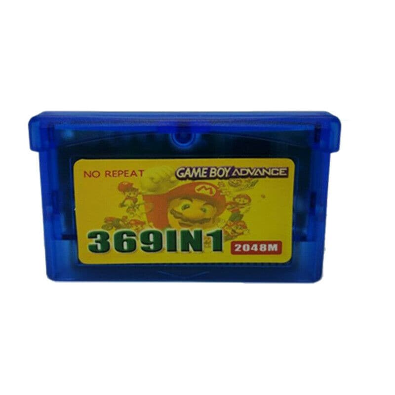 369 in 1 Collection 32 Bit Video Game Compilation Cartridge Console Card for Nintendo GBA Gaming - 1