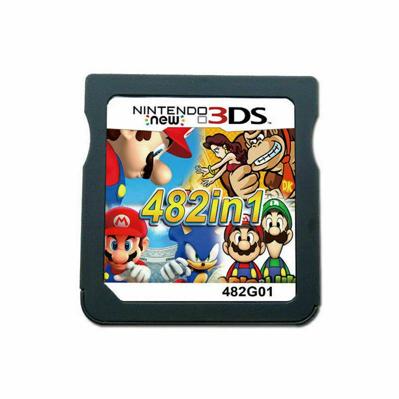 482 in 1 Video Game Cartridge Compilation Card For DS 2DS 3DS NDSL NDSI Console Nintendo 3DS - 4