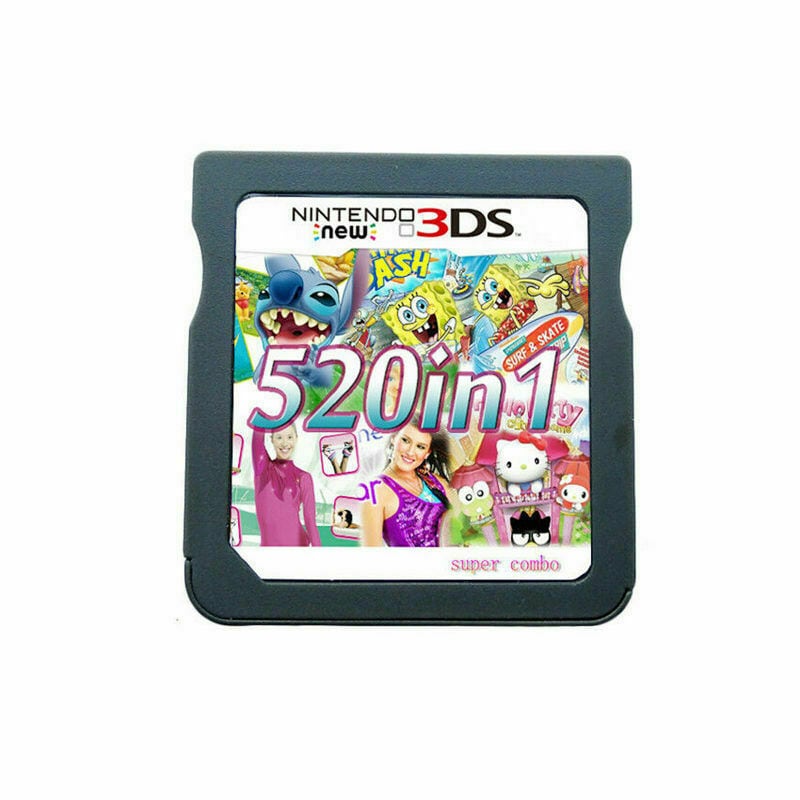 520 in 1 Video Game Compilation Card For DS 2DS 3DS NDSL NDSI Console Nintendo 3DS - 2