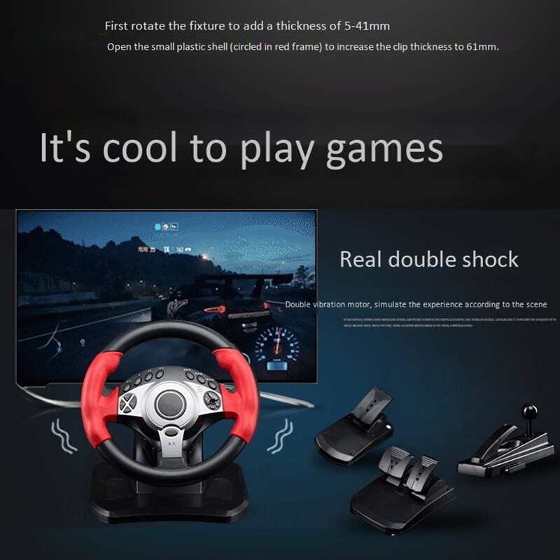 Buy 900 Degree Racing Games Steering Wheel Computer Learning Car