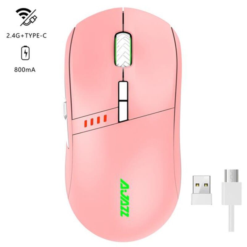 Ajazz i305Pro RGB Wireless Gaming Mouse Pink - 3