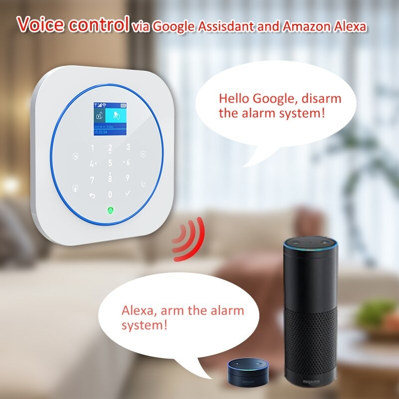 CPVANx Wireless Smart Home GSM Security Alarm System With PIR Motion Detector Door Sensor Alexa Compatible App Control - 3