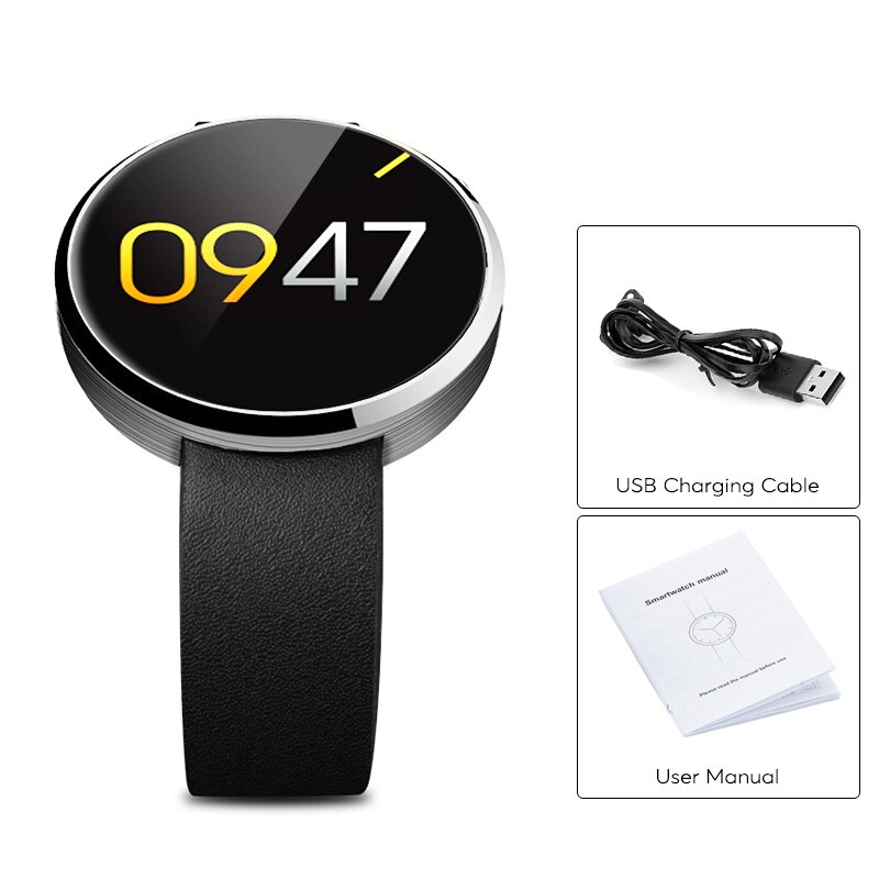 DM360 Smart Watch - Bluetooth 4.0, Calls, Messages, Pedometer, Sleep Monitor, Heart Rate Monitor, App Support Black - 10