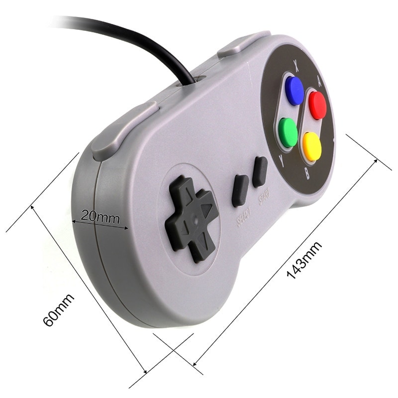 Gaming Controller for Windows PC, MAC Computer and Nintendo SNES Grey - 5