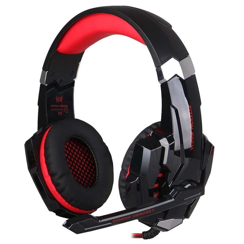 Gaming Headset for PlayStation PS4 Tablet PC 3.5mm Headphone Mic for Laptop Red - 2