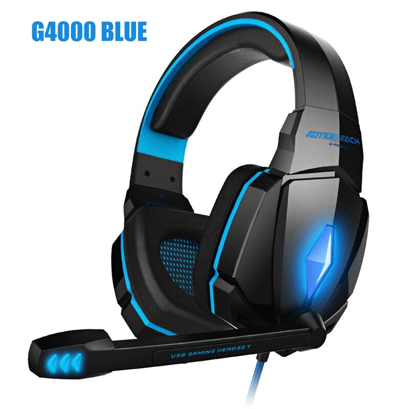 Buy Kotion Each G4000 Led Headset With Microphone For Ps4 Xbox Nintento Switch Pc Laptop Blue Cheap G2a Com