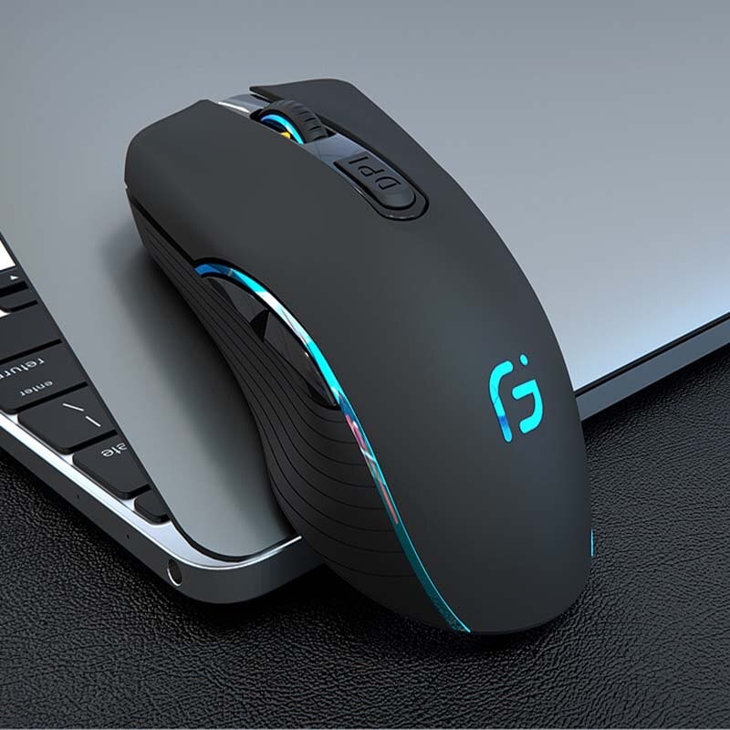 KuWFi 2.4Ghz Wireless Computer Mouse Bluetooth 4.0 Gray - 1