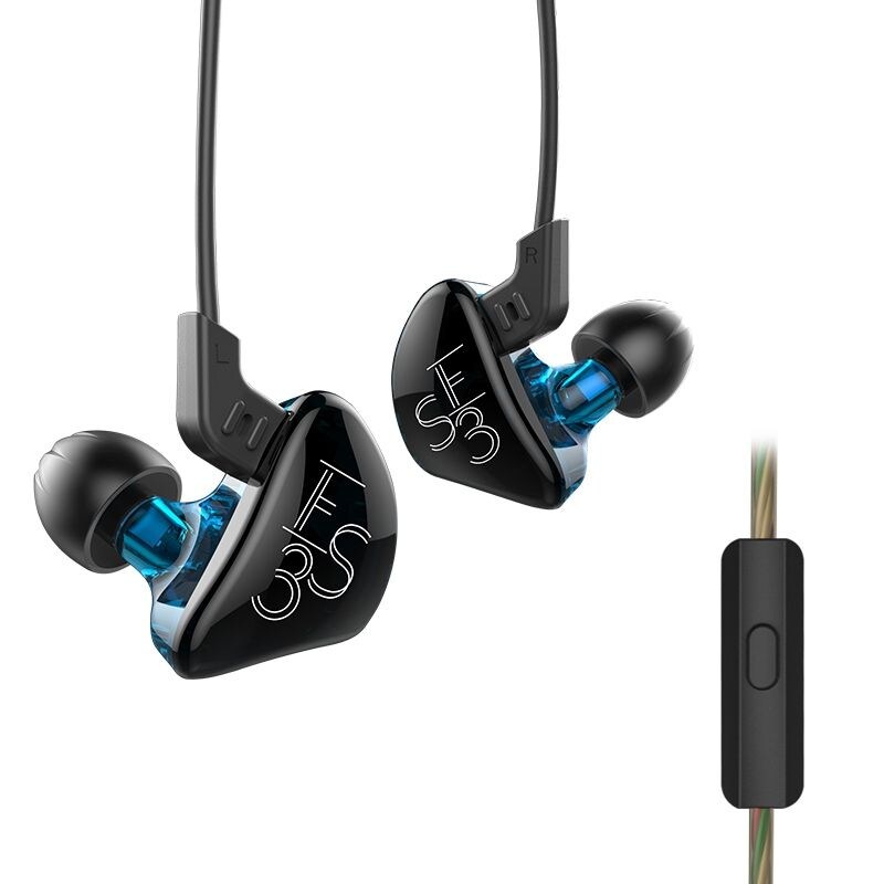 KZ KZ - ES3 In-ear Detachable HiFi Music Earphones with Hybrid Driver Units WITH LINE CONTROL - 1