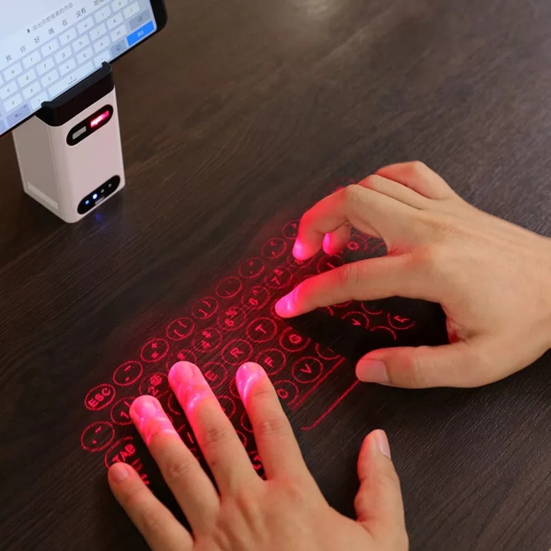 LEING FST Virtual Laser Keyboard Bluetooth White - 4