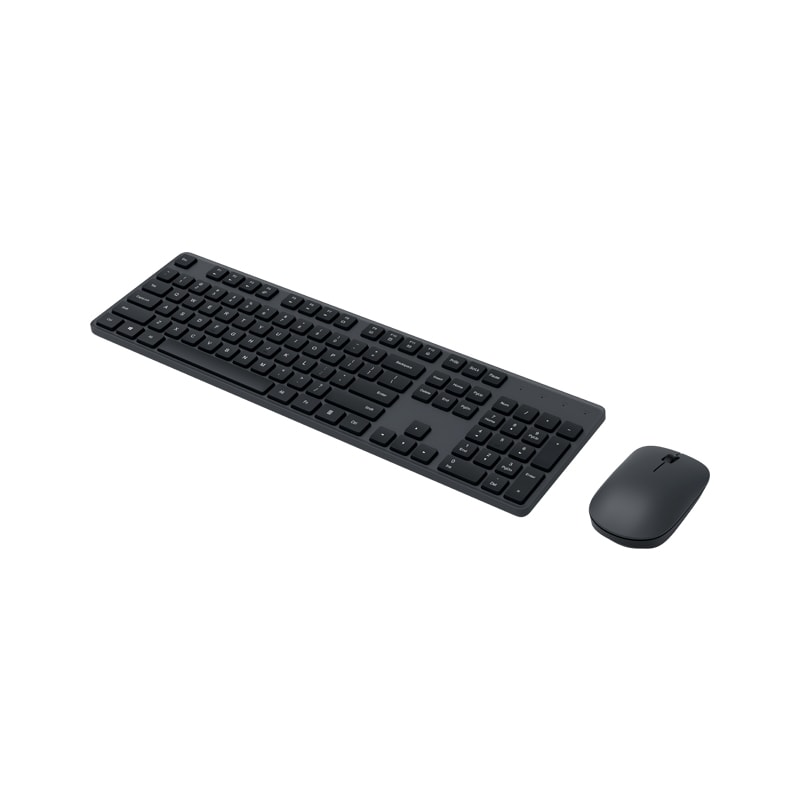 Original Xiaomi Wireless Keyboard & Mouse Set 104 keys Keyboard 2.4 GHz USB Receiver Mouse for PC Windows 10 Black - 1