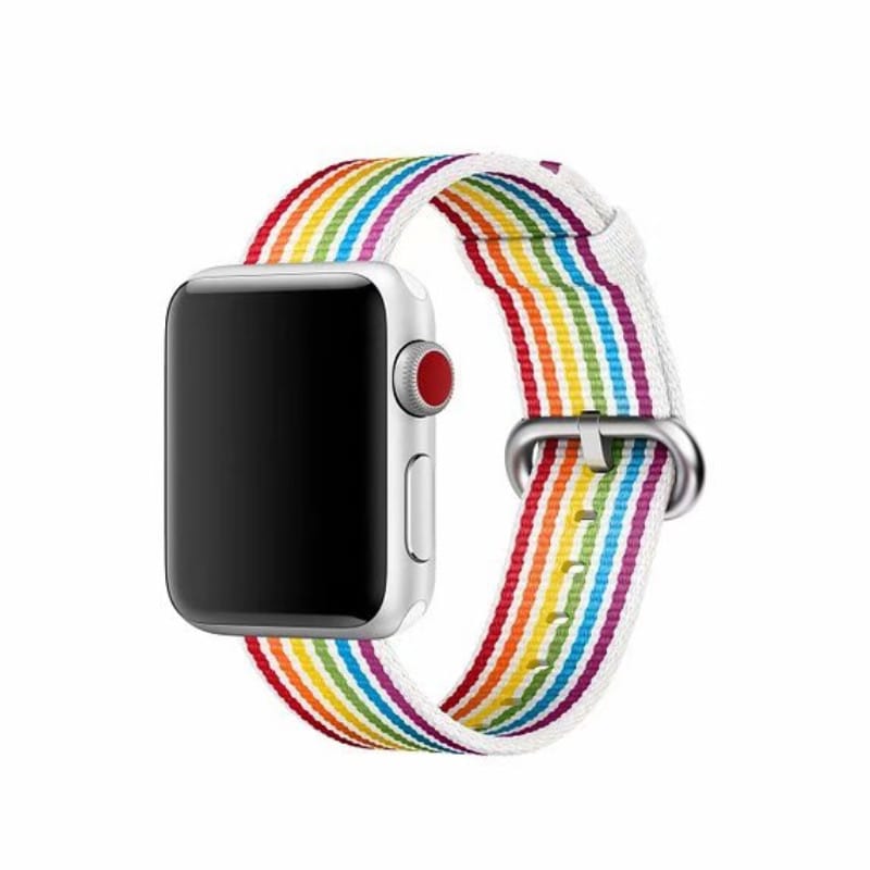 Rainbow Watchband Nylon Strap for Apple Watch iWatch 5/4/3/2/1 38mm 40mm - 2