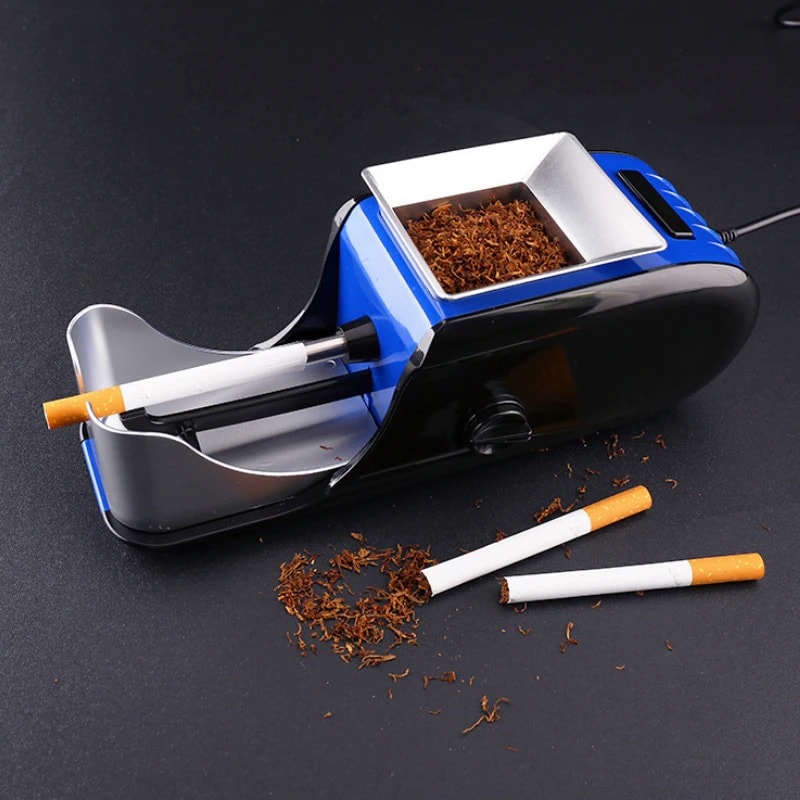 Smallx Household Electric Cigarette Maker Automatic Cigarette Rolling Machine Tobacco Stuffer Weed Injector Smoking Acce Orange - 1