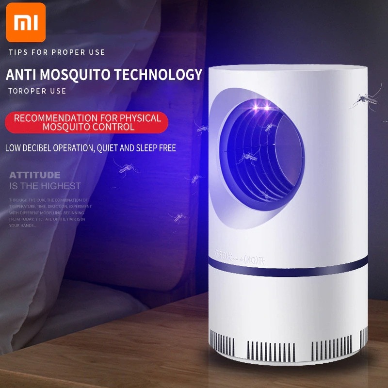 Smart Home Mosquito 2021 Repellent Automatic Photocatalyst Mosquito Killer Mute Blue Mosquito Mosquitos Lamp Bedroom Ins White - 1