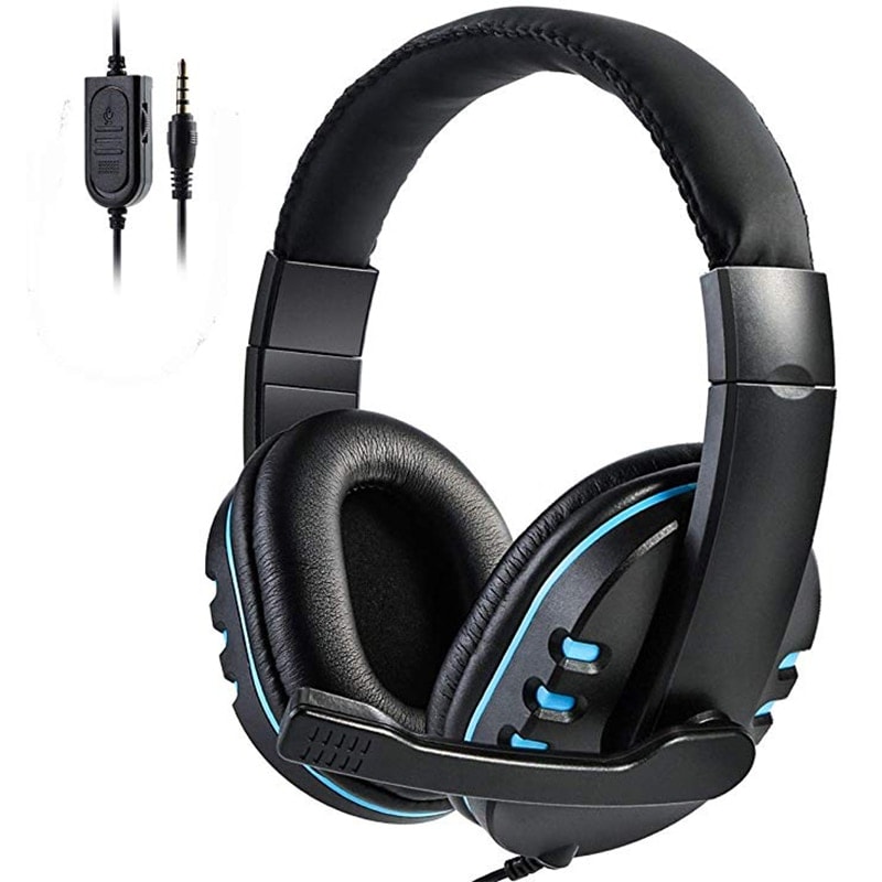 Buy Stereo Gaming Headset For All Ps4 Xbox One Pc With Microphone And Volume Control Blue Cheap G2a Com