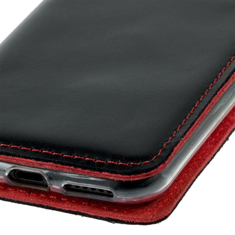 Surazo® Back Case Genuine Leather for phone Xiaomi Redmi Note 9 Pro - Smart magnet RFID - Costa Schw - 4