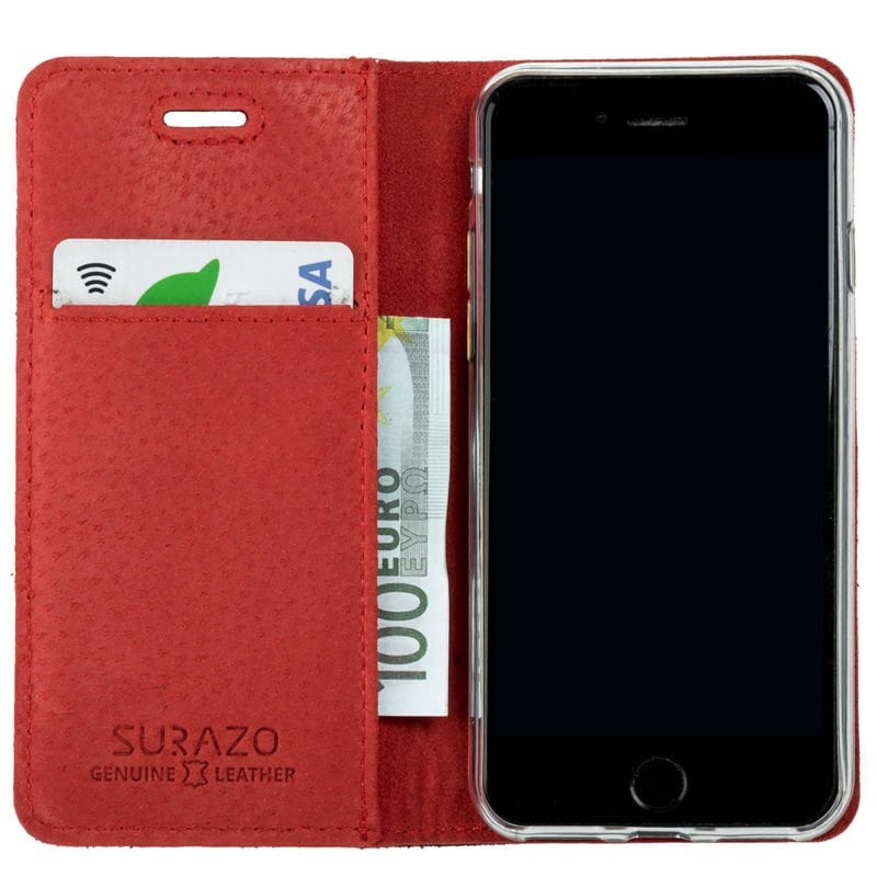 Surazo® Back Case Genuine Leather for phone Xiaomi Redmi Note 9 Pro - Smart magnet RFID - Costa Schw - 2