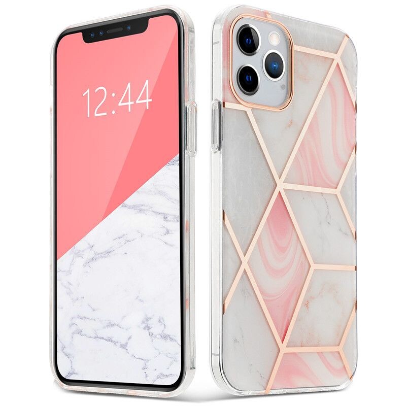 TECH-PROTECT MARBLE ”2” IPHONE 12 MINI PINK - 1