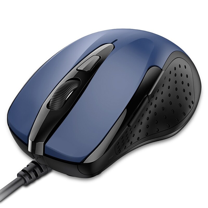 TeckNet Mouse Pro S2 High Performance Wired Mouse 6 Buttons 2000DPI Gamer Computer  Blue - 3