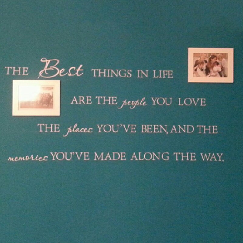 Wall Art Home The Best Things In Life Vinyl Wall Stickers ~ Love Memories Quote | Large Size New - 2