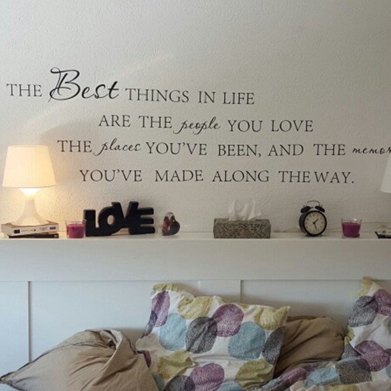 Wall Art Home The Best Things In Life Vinyl Wall Stickers ~ Love Memories Quote | Large Size New - 5
