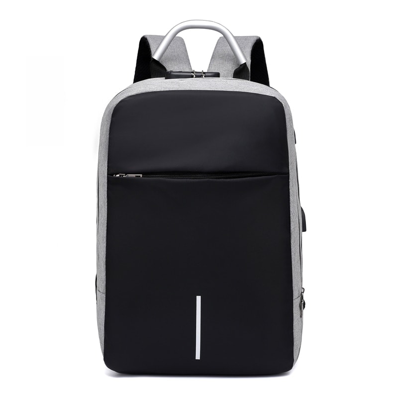 Waterproof Multifunction Anti Theft Backpack 15.6" Inch Laptop with Usb Charging and Lock Gray - 1