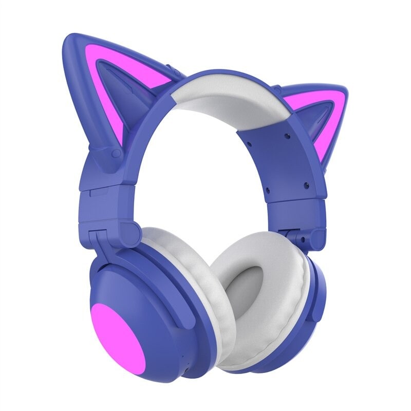 Buy Wireless Cat Ear Headset HD Mic RGB with Lighting Virtual 7.1