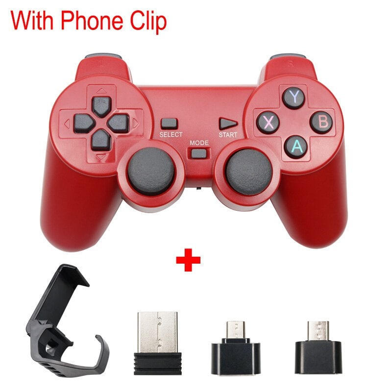 Buy Wireless Controller 2 4g Usb For Ps3 Android Phone Pc Ps3 Tv Box Red Cheap G2a Com