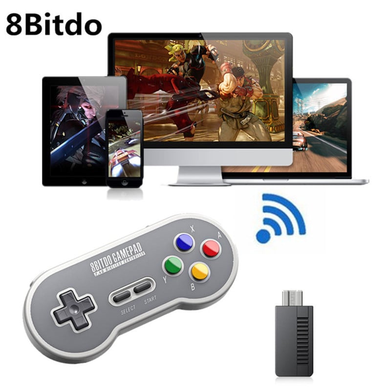 Buy Wireless Game Controller 8bitdo SF30 Gamepad with 2.4g NES Schalter PC - Cheap -