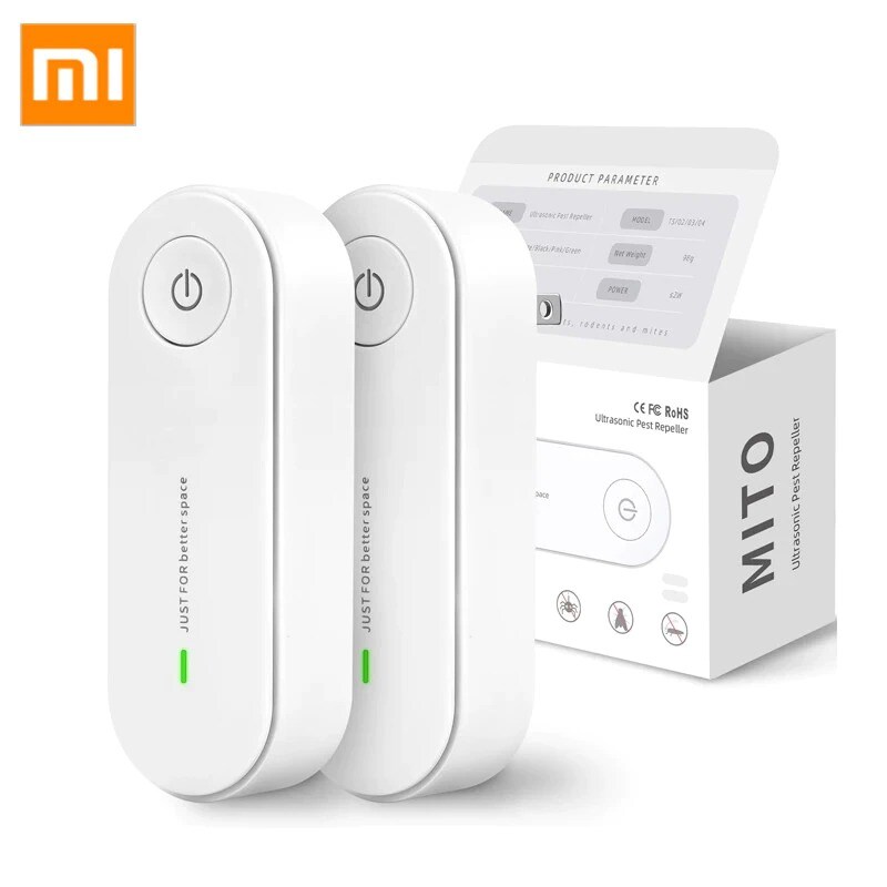 XIAOMI Mijia 2 Pack Ultrasonic Insect Repellent Electronic Mosquito Repellent Mice Spider Cockroach Insecticide Pest Con - 1