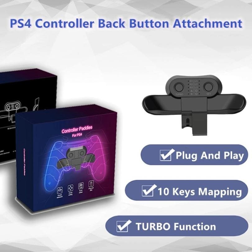 Gamepad Rear Attachment Button For Dualshock Sony Controller with Turbo Stick Black - 6