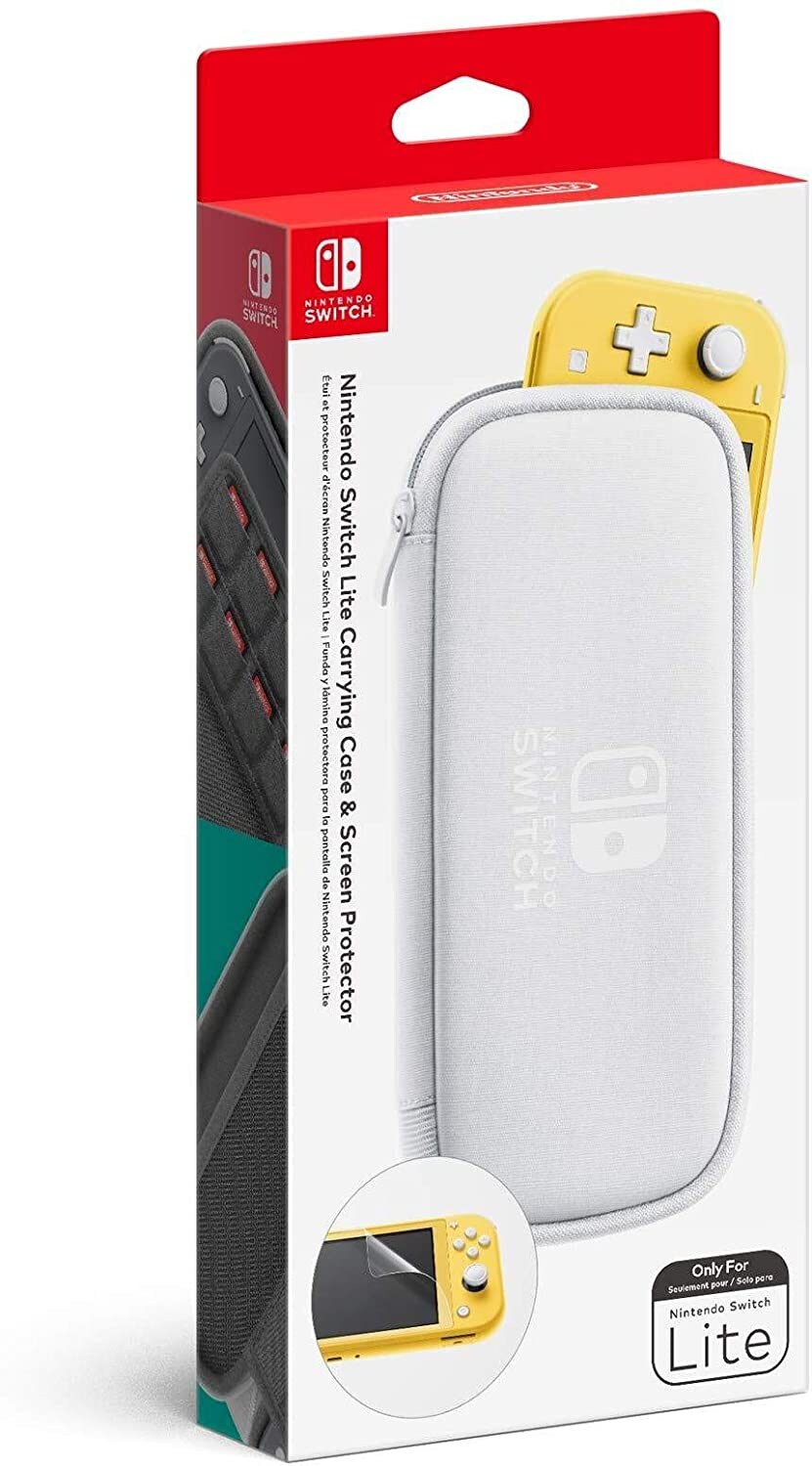 Buy Nintendo Switch Lite Case + Screen Protector White Cheap