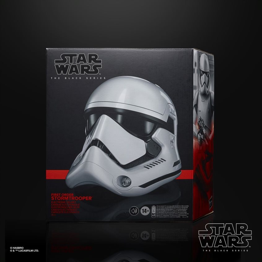 First Order Stormtrooper Helmet - Star Wars The Black Series (Premium Replica) - Hasbro White - 5