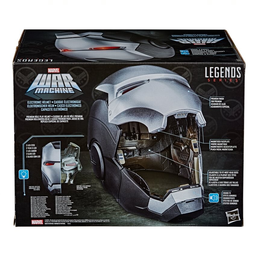 War Machine Electronic Helmet - Marvel Legends Gear - Hasbro Gray - 3