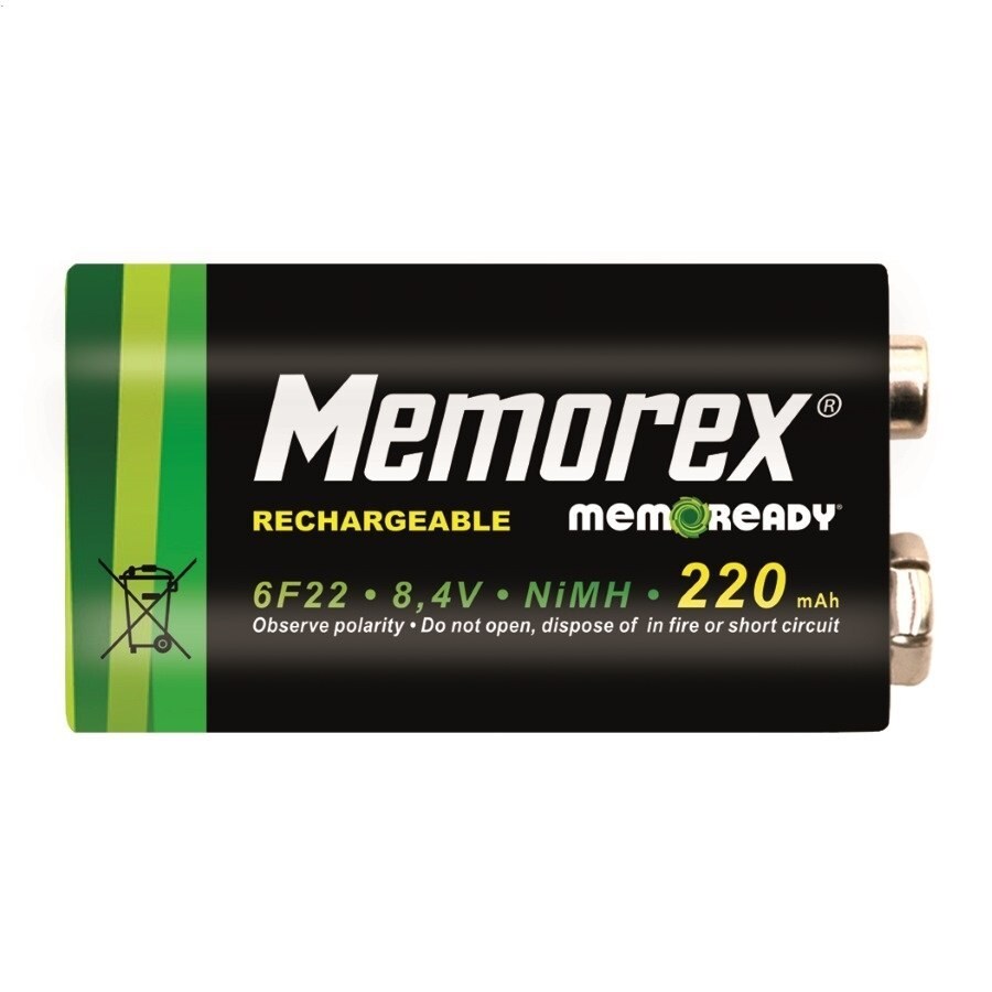 Akumulatorki Ni-MH Memorex - wysoka wydajność 9V - 2