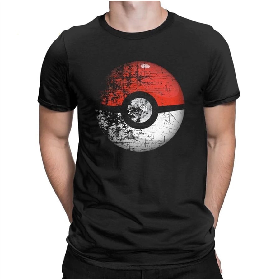 Buy Destroyed Pokemon Go Team Red Pokeball Leisure T Shirts Man Short Sleeved Tops New Tees Purified Cotton Cheap G2a Com