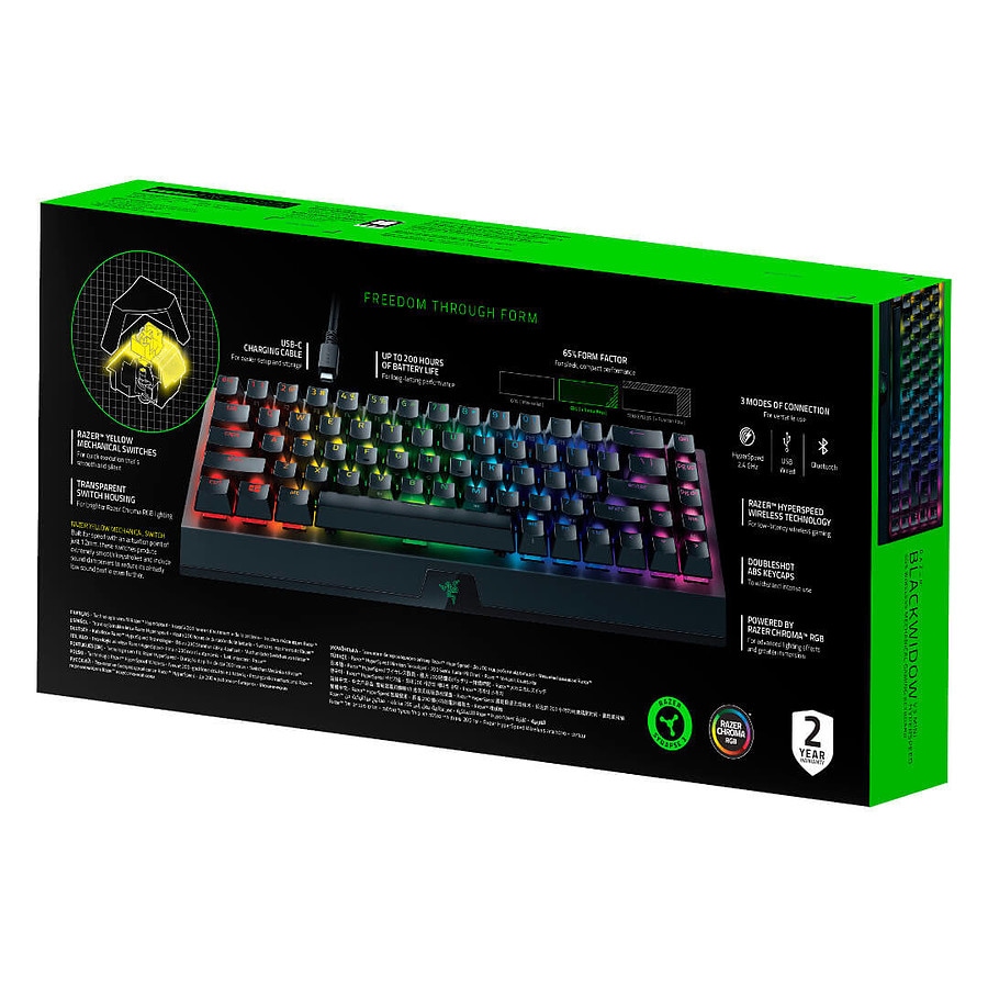 Buy RAZER BLACKWIDOW V3 MINI HYPERSPEED WIRELESS GAMING KEYBOARD Black Cheap