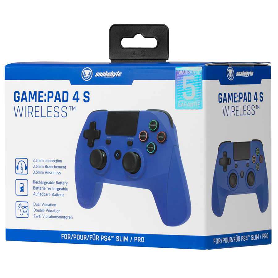 Snakebyte GAME:PAD 4 S WIRELESS™ PS4 Blue Standard - 3