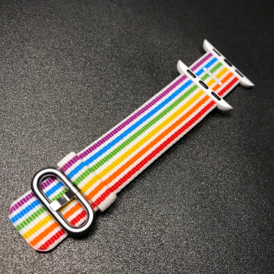 Rainbow Watchband Nylon Strap for Apple Watch iWatch 5/4/3/2/1 38mm 40mm - 8
