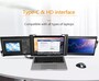Portable Triple Laptop Monitor Display 10.1" Full HD - Gamers screen - 3