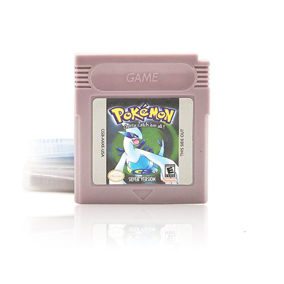 Video Game for 16 Bit Cartridge Pokemon Game Console Card Series Silver Version for GBC GBA SP Gaming - 1