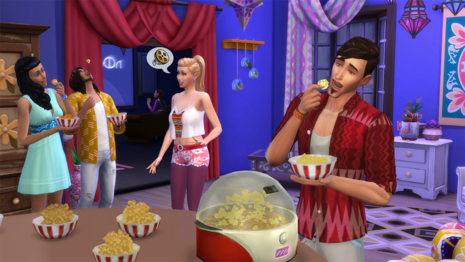 The Sims 4 Movie Hangout Stuff Origin Key GLOBAL - 4