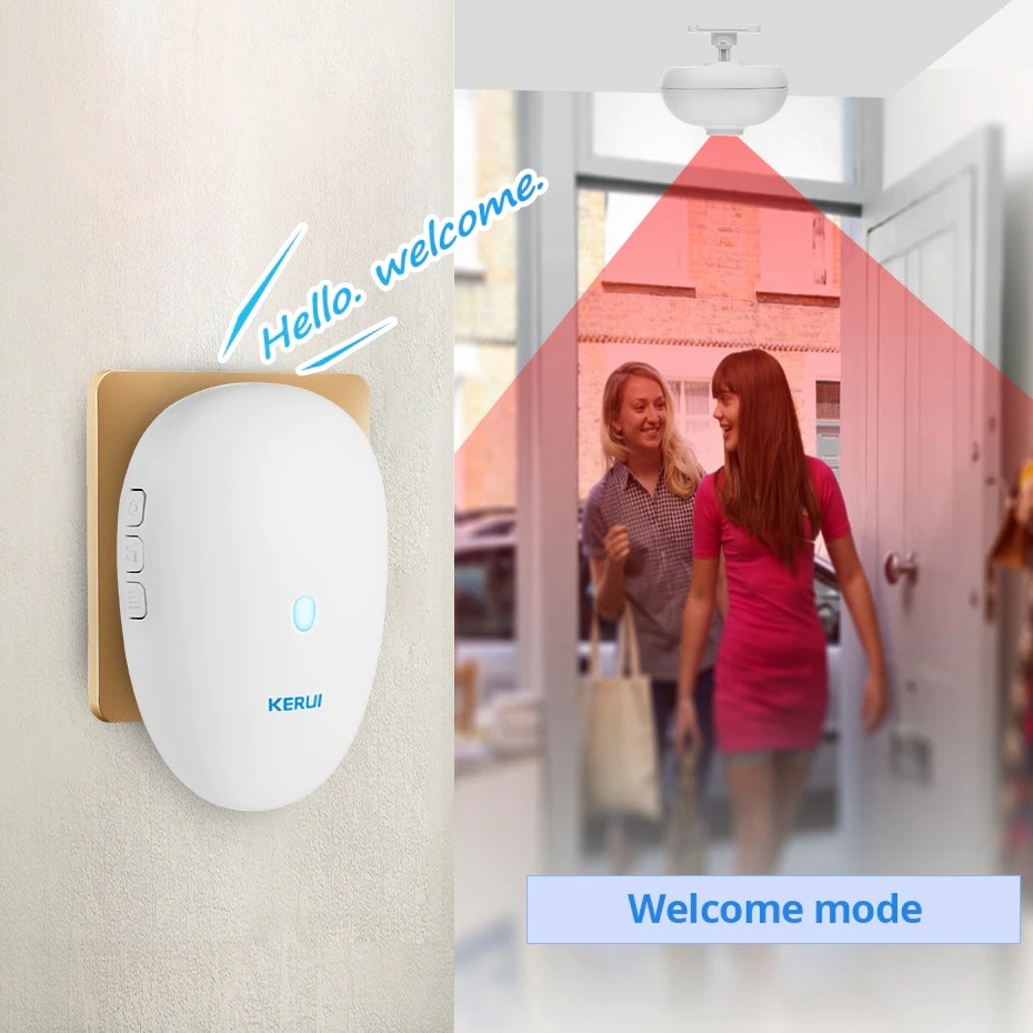 UIx Smart  Driveway Alarm Systems Smart Home Waterproof Motion Sensor Welcome Doorbell Car Garage Security Signal device - 3
