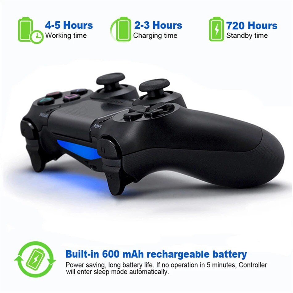 Bluetooth Controller For Playstation 4 Pro, Slim, Standard, PS3 and PC Dark Blue - 3